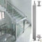 Postes de balaustrada de cristal para piscina, jardín, balcón, escaleras, valla de 80 cm, poste de esquina con soportes de montaje