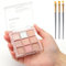 Palette de 9 fards à paupières à paillettes - Marron - Longue durée - Rose blanc doré - Brillant - Imperméable - Pour femme et fille - Avec 3 pinceaux