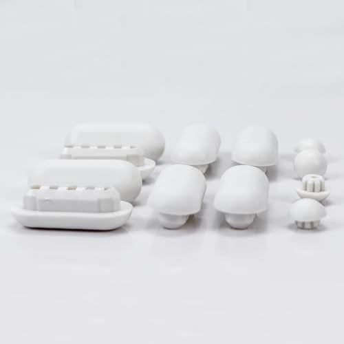 Fanmitrk 12 Stück WC Sitz Puffer, Toilettendeckel Puffer, Stoßdämpfende Pads für Duroplast und Kunststoff Toilettensitz