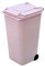 Qiebenav Small Desktop Trash Can Mini Wheelie Paper Can Storage Bin Desktop Organizer Pen Pencil Cup Creative Pink