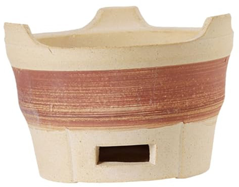 ibasenice Grillkohleofen kaminofen kaminofem Grillofen Feuerstelle holzgrillkohle Grills Campingkocher tragbar Herd drinnen für Holzkohleofen aus Ton Holzkohlegrillöfen Grillzubehör BBQ-Tool