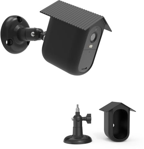 TIUIHU Wandhalterung für Arlo Essential 2 HD XL Kamera, Verstellbare Kamera Halterung mit wasserdichte Silikonhülle für Arlo Essential 2 XL 2K Überwachungskamera Aussen WLAN