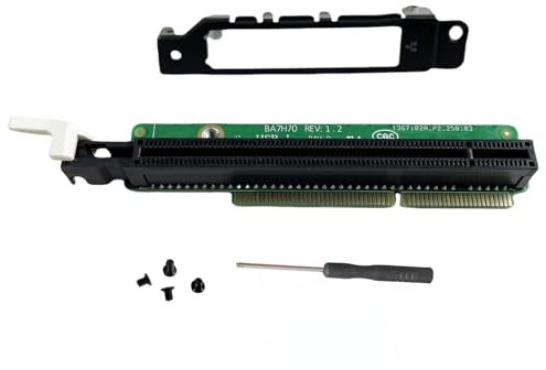 PCIE16 Erweiterung Grafikkarte mit Abdeckplatte und Schrauben PCIE Transferkarte Ersatz für Lenovo ThinkCentre M920x M720q ThinkStation P330 Tiny5 PCIE16 Riser Card 1AJ940 01AJ940
