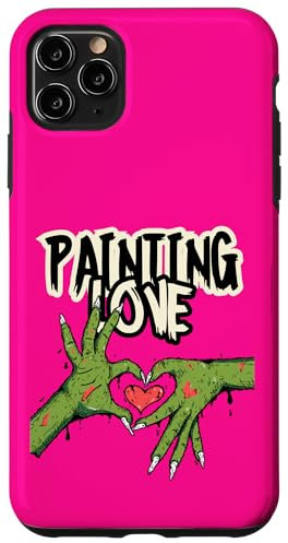 Zombie Hands Painting Love Creepy Horror Art Case for iPhone 11 Pro Max