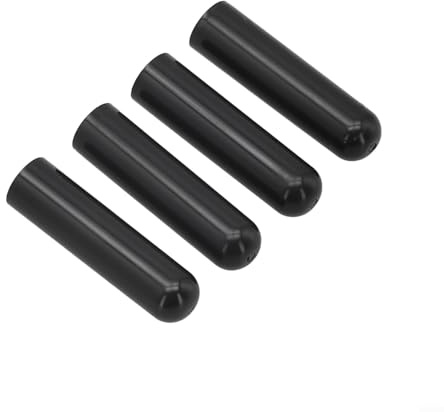 EXTRWORY 4Pcs Car Rear Door Lock Pin Knob Cap for BMW 5 Series F10 F18 E39 Black Plastic Accessories 1.8x2x2cm Pin 3x1cm Vehicle Upgrade(4Pcs Pins)