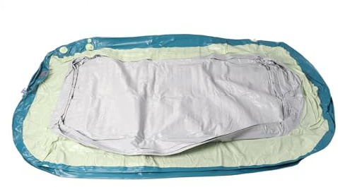 AKLOSIPY Lustiger Aufblasbarer Pool mit Überdachung und Rutsche – Sicherer Aufblasbarer Pool mit PVC-Verdickung für den Heimgebrauch – 3 Meter Sommerspaß