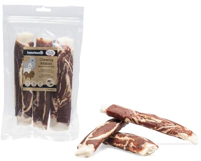 Beeztees Ribbies Rind Kabeljau, Hundesnack, 3 Stück