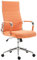 CLP Bürostuhl Kolumbus Stoff I Ergonomischer Chefsessel I Komfort Für Lange Arbeitstage I Robust Und Langlebig Für Gaming Und Home-Office, Farbe:orange