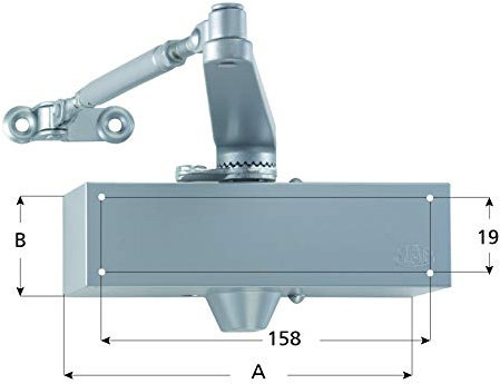 YALE Ferme-porte aérien MAB 564 or