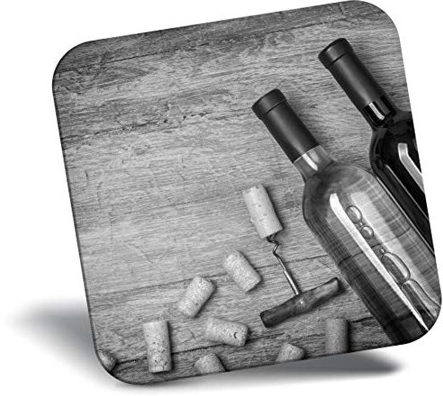 Destination Vinyl ltd Fridge Magnet bw - Wine Bottles Vintage Bar Alcohol Drinks #41427