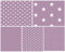 babrause® Stoffpaket Baumwollstoff 5x(50x150cm) Öko Tex zertifiziert - Patchworkstoffe (flieder)