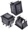 APIELE - 3 interruttori a leva, 3 posizioni on/off, interruttore a bilanciere con DPDT a 6 pin, 250 V, 16 A, interruttore a leva, per case, industre, fai da te, KCD2-203N (nero)