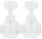 Cabilock Schaumseifenspender Schaum Machen 300ml Schäumende Flasche 2 Stücke Transparent PETG Leere Flaschen PP Pumpe Flüssigseifen Gesichtsreiniger Shampoo Gel Handlotion Behälter