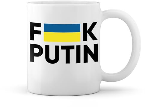 Fuck Putin Fight For Ukraine Weiße Tasse Mug