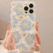 Bakicey Hülle Für iPhone 13 Handyhülle Blumen Mode Schutzhülle Wellen Handyhülle Erdbeere Bumper Cover Kratzfeste Stoßfest Weich Silikon Case für iPhone 13, Blaubeere Blume