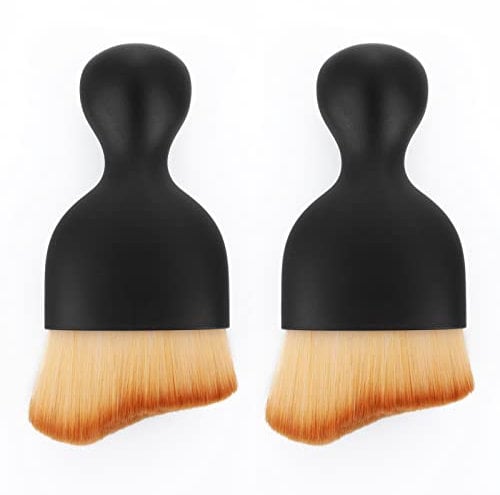 Cobee Car Interior Cleaning Soft Brush - No Scratch, 2 Pack Car Cleaning Brushes Duster with Soft Bristles Dashboard Air Outlet Gap Dust Removal Brushes for Automotive Air Conditioner Vents(Style-A)
