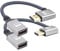 RIIEYOCA Cavo intrecciato UHD 4K HDMI a HDMI da 90 gradi, da 18 Gbps, ad alta velocità 2.0, supporta 4 K a 60 Hz, 1080p, HDCP 2.2,3D (confezione da 2)
