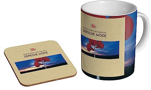 glades Depeche Mode Music for The Masses – Keramik Kaffeetasse + Untersetzer Geschenkset