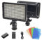 Tolifo PT-176S on Camera Video Light, Dimmable 11W LED Light Panel with 2200mAh Rechargable Battery and Charger, Portable Photo Studio Video Photography Light with 5 Color Filters Hot Shoe
