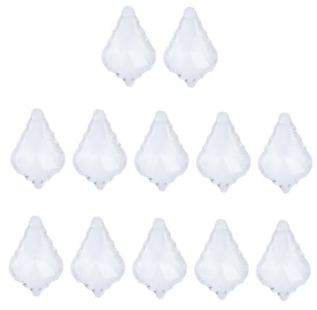 Hemobllo 12st Kristallvorhang Transparente Vorhänge Kronleuchter Transparente Fensterläden Vorhängeschloss Pendelleuchte Vorhang-kristall-anhänger Kristallanhänger Geäst Beleuchtung