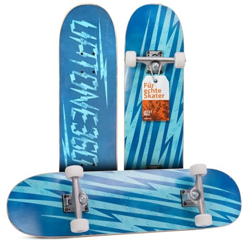 UpTone360 Skateboard für Jugendliche ab 14 Jahre – Hält bis zu 200 kg für atemberaubende Tricks, schnelle ABEC-9 Lager für Top-Geschwindigkeiten