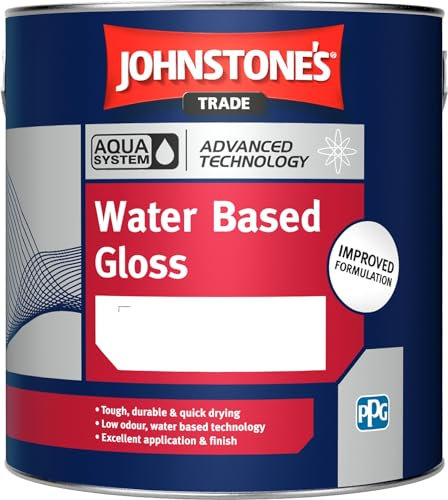 Johnstone's Trade Aqua Water Based Gloss - Brilliant White - 2.5 Litre