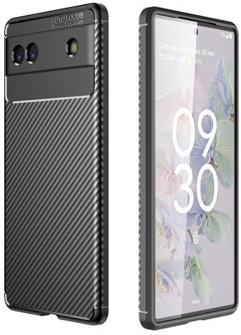 Hülle Kompatibel mit Google Pixel 6A | Handyhülle Silikon Back Cover Case für Pixel 6A TPU Bumper | Schwarz