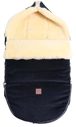Kaiser 6510122 FILIUS CORD Lammfell Fußsack Fb. dark blue sea