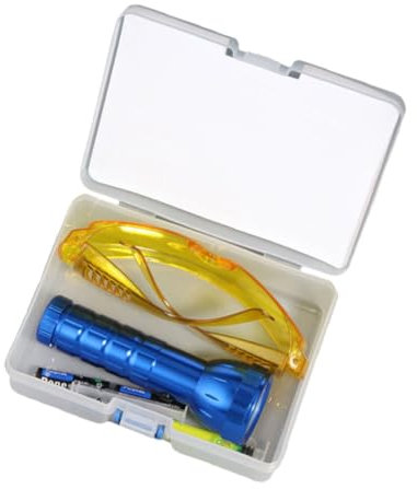 NIYANGLE Gafas Detector De Fugas De Aire Acondicionado AC Detector De Fugas Detector De Fugas De Refrigerante Antorcha Linterna Coche Probador De Fugas Detector De Fugas Herramienta