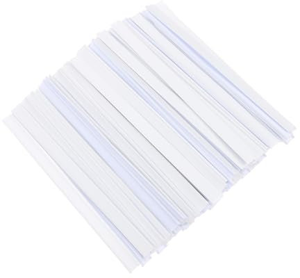 Garneck Clips D'étanchéité 14 Cm Blancs En Cuir Pour Paquet Alimentaires Et Café, Pinces De Fermeture Pratiques Et Solide, Utilisation La Cuisine Et Emballage, Lot De 100 Set De Pièces