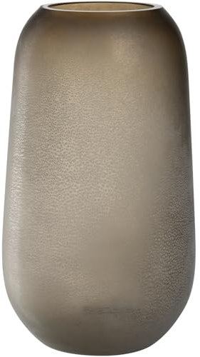 LEONARDO HOME Trogolo Vase, 1 Stück, Elegante Straußenvase für Blumen und Zweige, natürliche Ästhetik in sanften Erdfarbtönen, authentisches & vielseitiges DesignHöhe 40 cm, Taupe, 033204