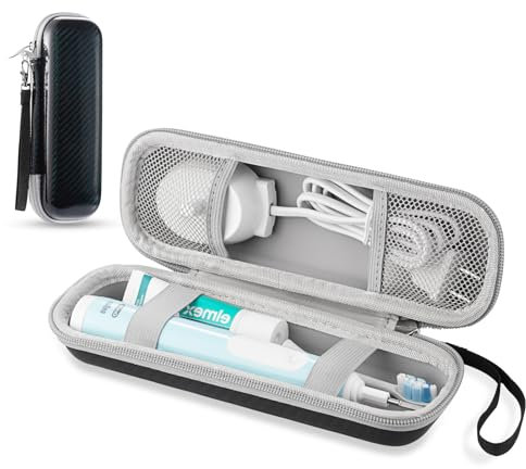 TUNYINSH Reiseetui für Oral B/Oral-B Pro 1000 1500 5000 7000 7500 6000 9600/ Phlips Sonicare 4100 5100 1100 6100 5300 elektrische Zahnbürste, tragbare Hartschalen-Aufbewahrungstasche