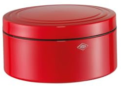 WESCO Gebäckdose Classic Line in der Farbe rot, pulverbeschichtetes Stahlblech, 4 Liter Volumen, schließt dicht
