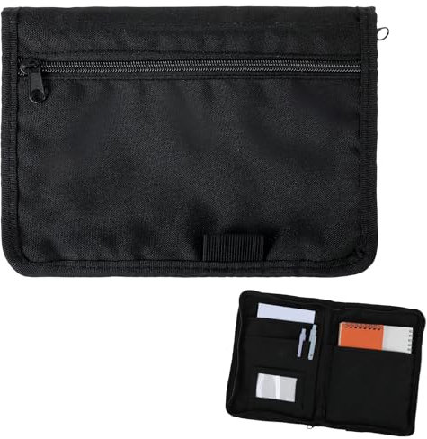 AOZUO Cartella per veicoli cartella portadocumenti A5, 24 x 17,5 organizer per vano portaoggetti per auto cm con scomparti multipli, cartella per auto per riporre assegni, fatture, ricevute, biglietti