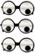 BLMHTWO 3 Stück Lustige Brillen Party Erwachsene, Brille mit Wackelaugen Lustige Augen Brille für Geburtstag, Party, Cosplay