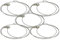 vhbw 5X Kensington per Laptop Notebook - Cavo di Sicurezza con Serratura a Combinazione numerica, 1,8 m