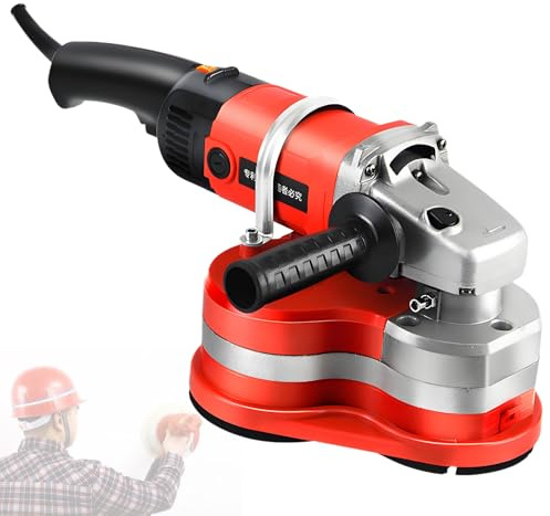 Nicvrea Winkelschleifer, Betonschleifer, 3-Kopf-Bodenpoliermaschine, 3000 W Wand- und Bodenschleifer mit 4 verschiedenen Schleifscheiben, zum Schleifen und Polieren D