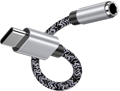 USB C a Conector Hembra de 3,5 mm, Adaptador USB Tipo C a Conector para auriculares de 3,5 mm, Adaptador USB C a conector Jack para Google Pixel 10 9 8 7 6, Samsung Galaxy S25 S24 S23 S22 A56 A16 A36