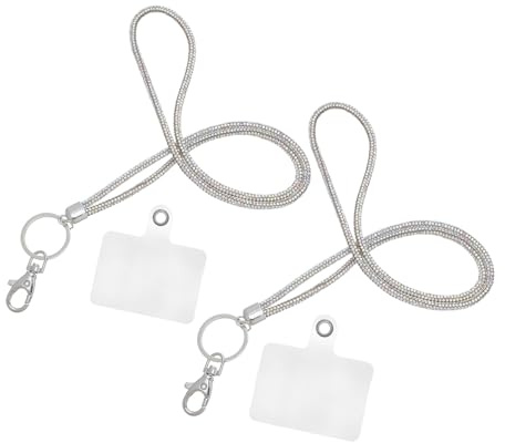 Ausweis Lanyard mit Ausweishülle 2 Stück Silber für Büro