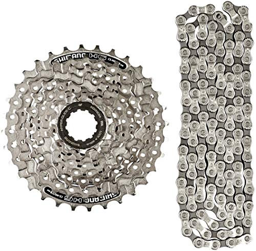 SHIMANO Acera CS-HG41 Kassette 11-32 & CN-HG71 Kette 8-Fach Kassette Bundle 2020 Verschleisssets Antrieb