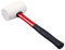 Dapetz ® 16oz White Rubber Hammer Mallet Fibre Handle Camping Racking Golf Tool, White Rubber Prevents Marking, Fibreglass Handle, Rubber Comfort Grip, Head Length: 110mm, Head Weight: 16oz.