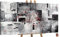 YS-Art XXL Abstrakt Acryl Gemälde auf Leinwand Courage handgemalt Wandbilder schwarz weiß grau rot Wohnzimmer modern Wohndekor Bilder Büro echte Kunst 120x60 cm