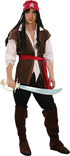 Pirata Jack costume bambino (Taglia 5-7 anni) con spada