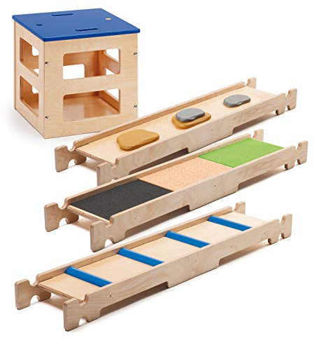 Erzi 46395 Parcour Balancierbretter S aus Holz, Sport und Therapie
