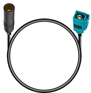 Vecys Fakra Z Femmina a DIN Femmina Adattatore Cavo RG174 20 cm / 7,9 pollici per Autoradio DAB Autoradio FM AM Unità Principale Lettore Multimediale CD Ricevitore