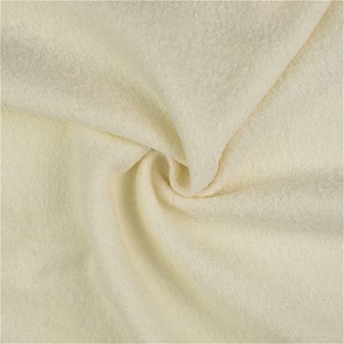 Walkloden-Walkstoff-LAURA-von Stofftreff-100% Wolle, Meterware, 0,5m, Loden, Trachtenstoffe, Wollwalk, Wollstoff (Weiss-0010)