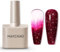 MAYCHAO Glitter Gel Nail Polish, 15ML Burgundy Glitter Gel Nail Polish, Soak Off UV LED Nail Gel Polish Nail Art Starter Manicure Salon DIY at Home, 0.5 OZ