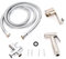 Bidet Edelstahl Handbrause, Bad Bidet Brause Und Halter WC Hand Duschkopf Intim Hygiene DuscheBad mit Halterung und Schlauch für WC, Persönliche Hygiene&Windelreinigung