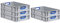 PROREGAL SuperSparSet 5x Eurobox NextGen Color | HxBxT 12x40x60cm | 23 Liter | Griffe blau offen | Glatter Boden | Eurobehälter, Transportbox, Transportbehälter, Stapelbehälter
