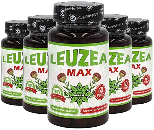 Leuzea carthamoides Ecydsterone Ecysteron Tabletten x 200mg Natürlicher Kräuterextrakt, Stärke, Ausdauer, Muscle Fuel Anabole Magermasse & Masse & Kraftgewinn, Muskelwachstumsaktivator (300)